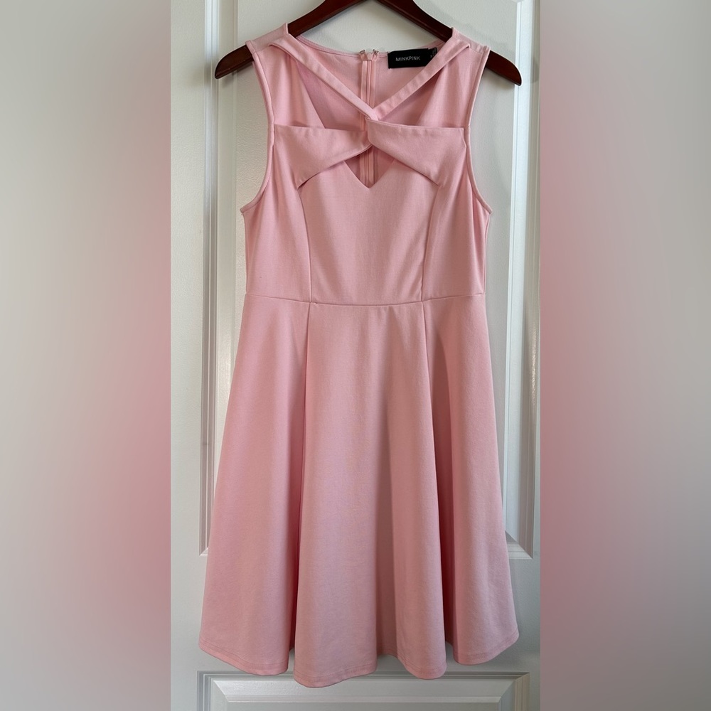 MINKPINK Fit and Flare Cotton Knee Length Dress, Sleeveless, Medium, Sof…